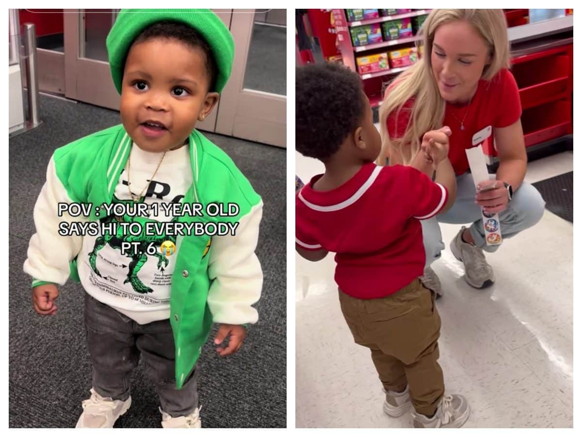 This 1-year-old loves to greet people at Target, so the store hired him as its youngest employee