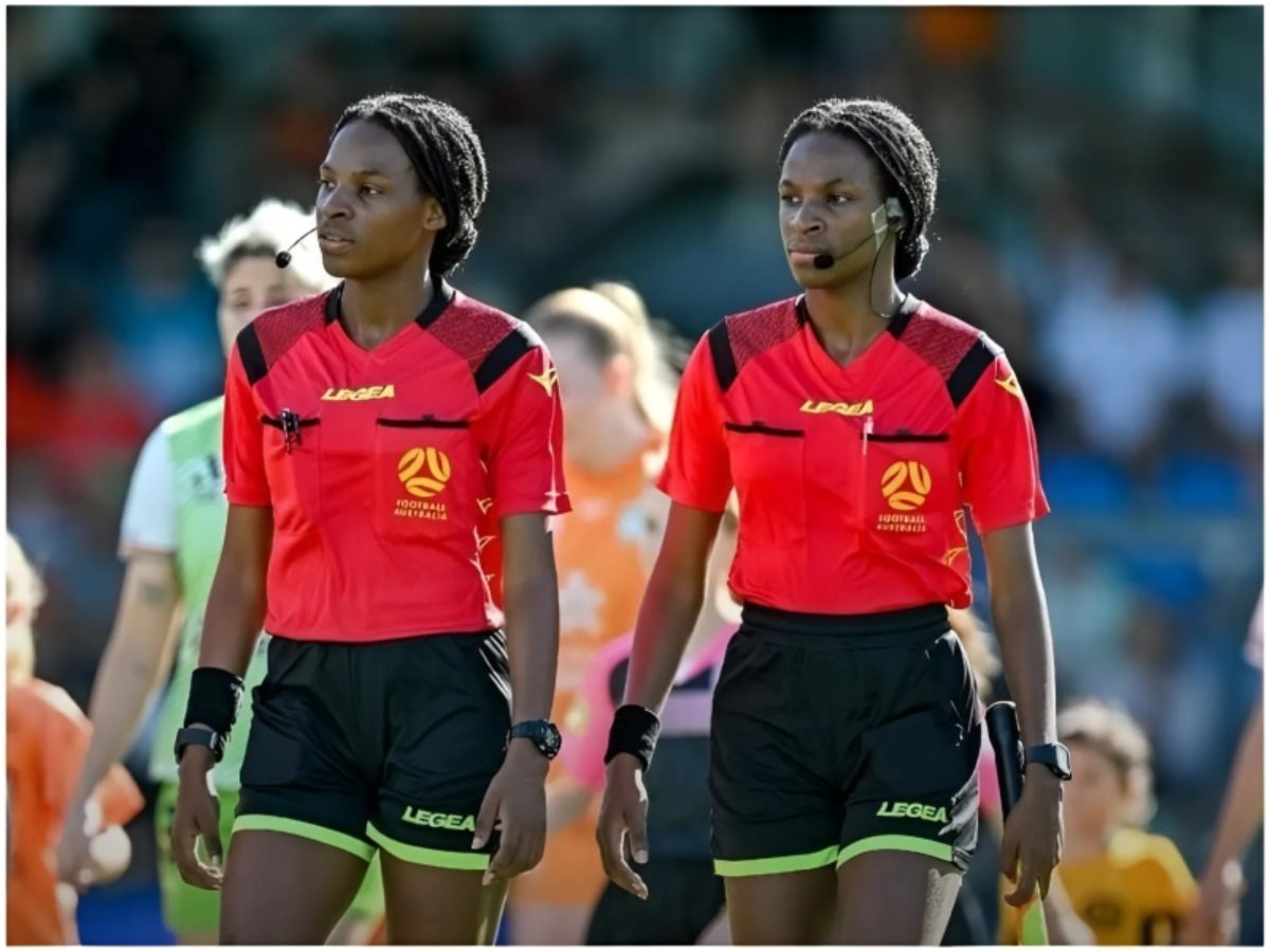 Meet the first identical twins to officiate at a national level in Australian football history