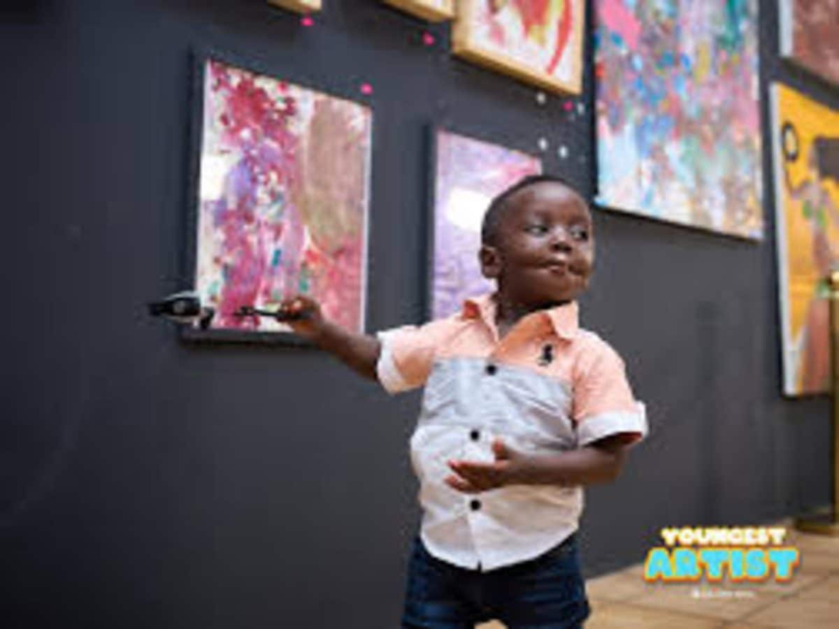 1-year-old Ghanaian who started painting at 6 months is now Guinness World Records’ youngest male artist