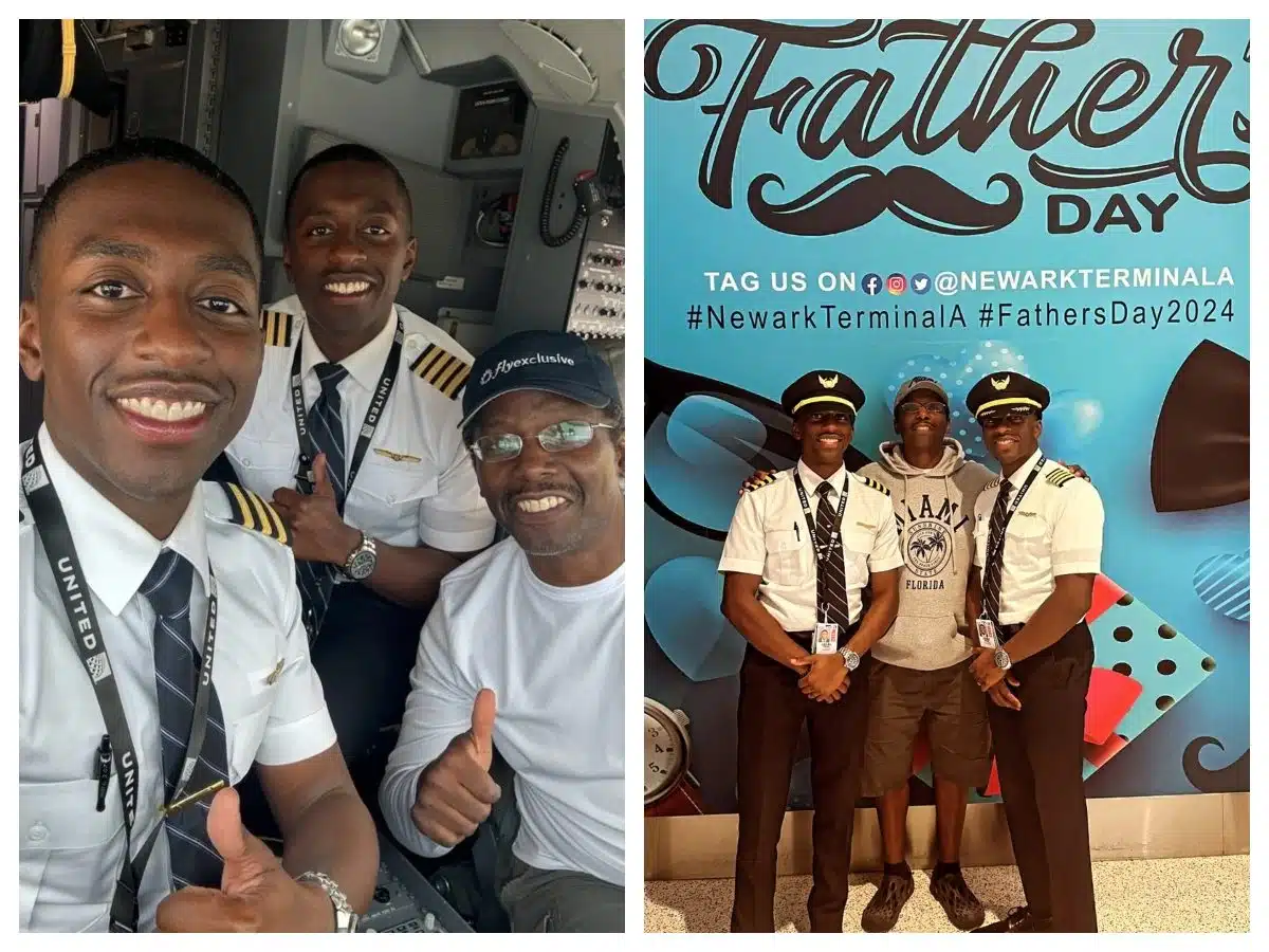 Twin brother pilots surprise their father with their first-ever trip together on Father’s Day