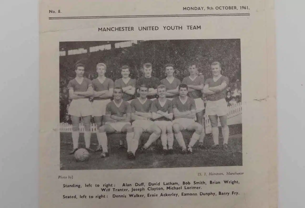 Dennis Walker in Manchester United's Youth Team