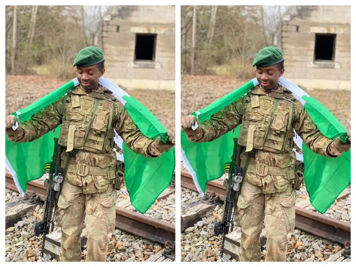 Nigerian Army promotes first female officer trained in UK military academy to Lieutenant