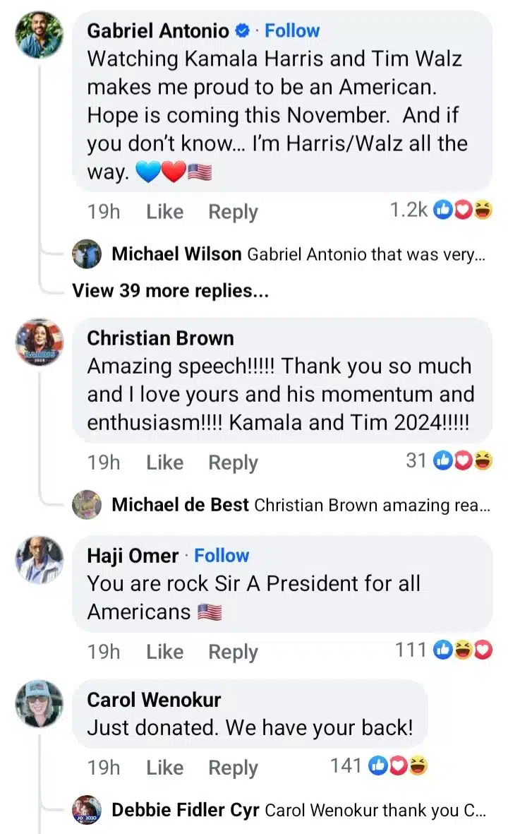 Kamala Harris warms hearts with her VP pick; check out what people are saying on social media