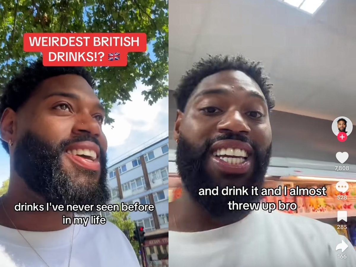 American TikToker in the UK shares thoughts on favorite and weird British drinks – ‘one made me want to throw up’