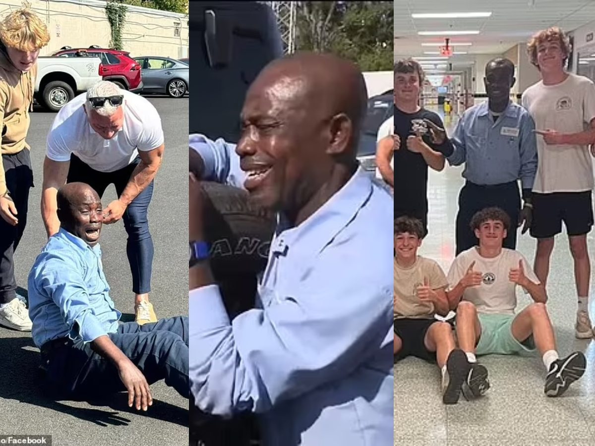 High school janitor brought to tears after receiving ‘surprise of his life-‘ a Jeep Wrangler- from students on his birthday