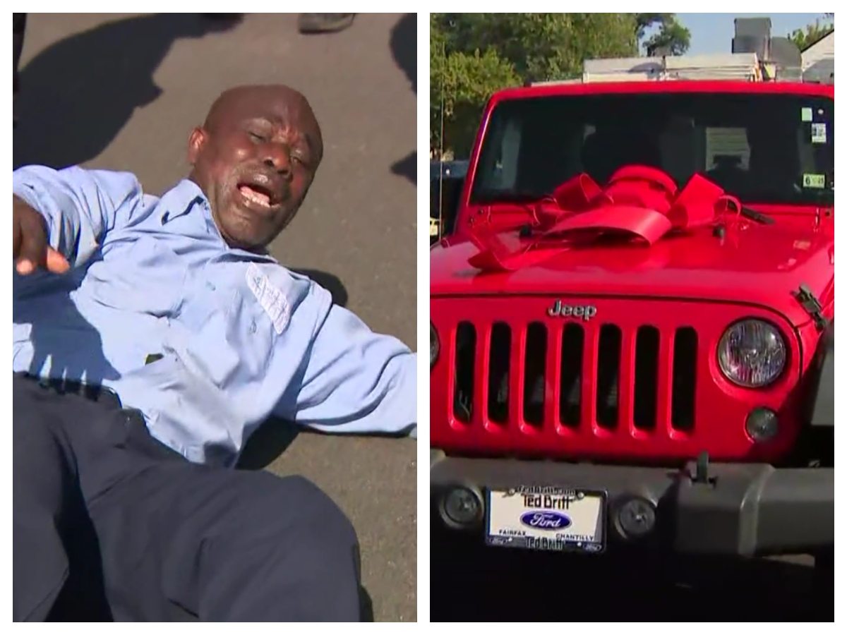 High school custodian gets emotional after students raise $20K to buy him his dream car