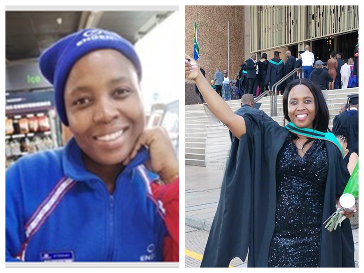 South Africa: How this petrol attendant juggled 3 kids and school to become the first graduate in her family