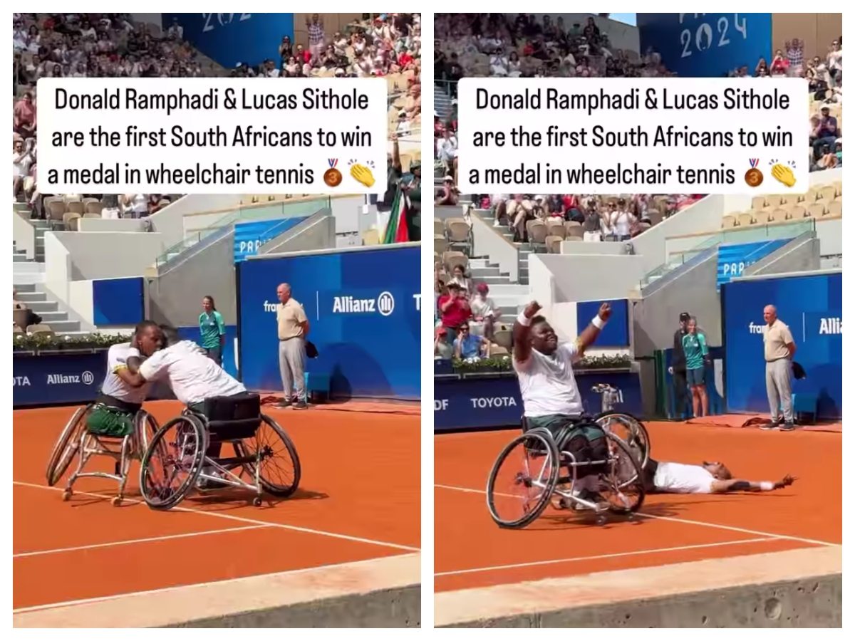 Meet Ramphadi and Sithole, who are now first Africans to win Paralympic medal in wheelchair tennis