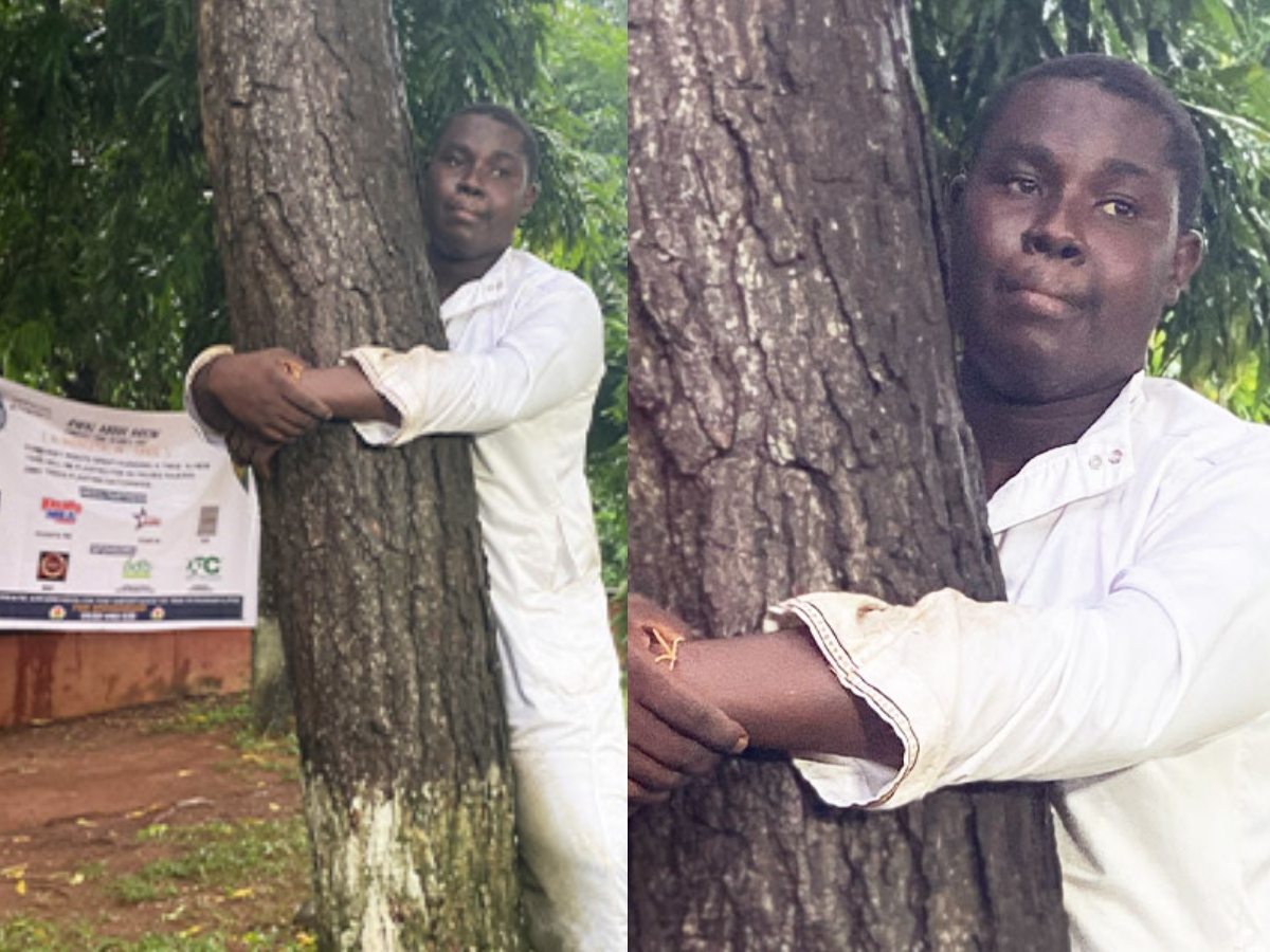 Ghanaian activist sets Guinness World Record for longest tree hug