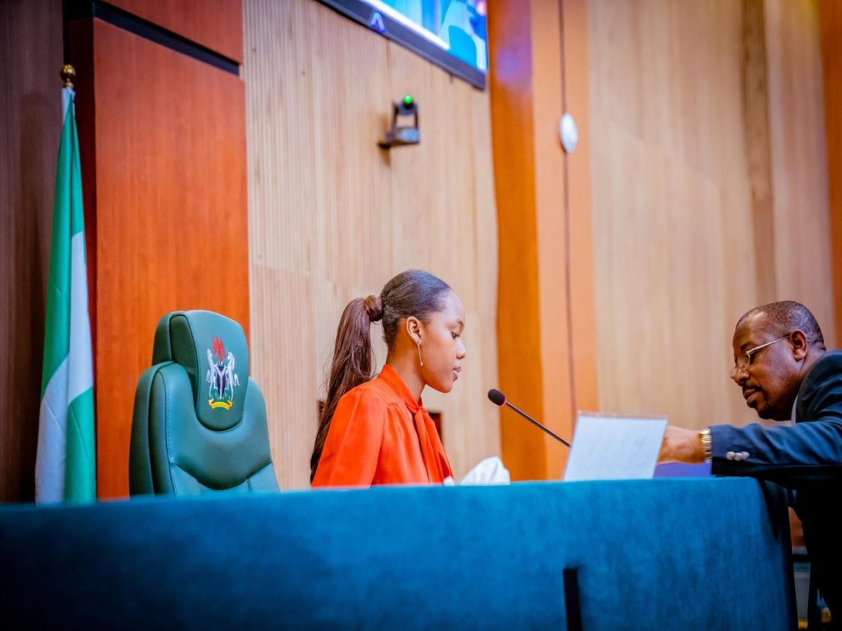 Meet the 16-year-old gender advocate who took Nigeria’s Speaker’s seat in history-making event