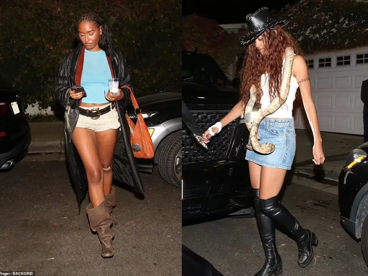 Malia and Sasha Obama rock Hollywood dresses in Wild West costumes at Billie Eilish’s Halloween party