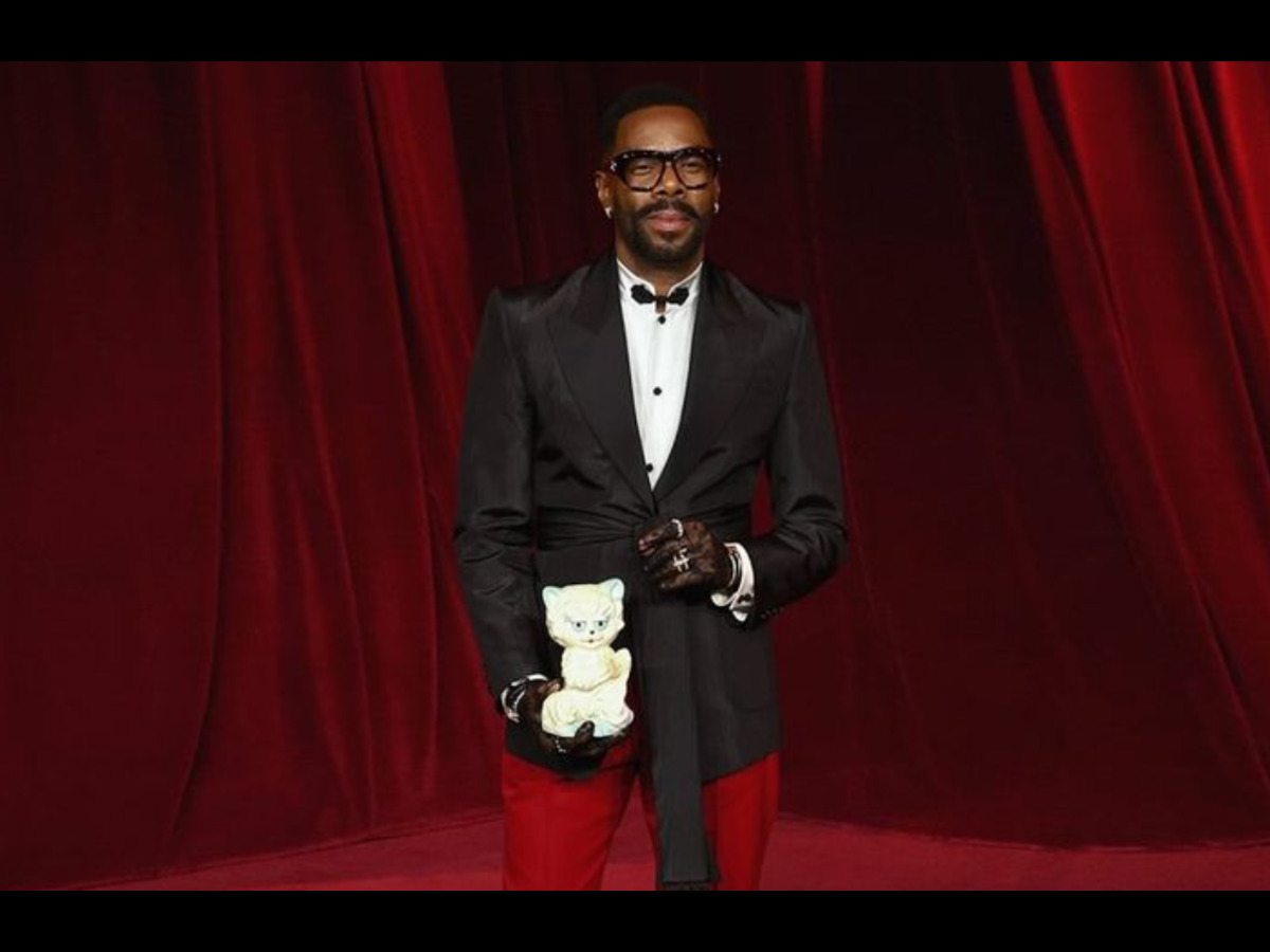 Here’s what’s inside Colman Domingo’s viral tiny cat bag at Academy Museum Gala