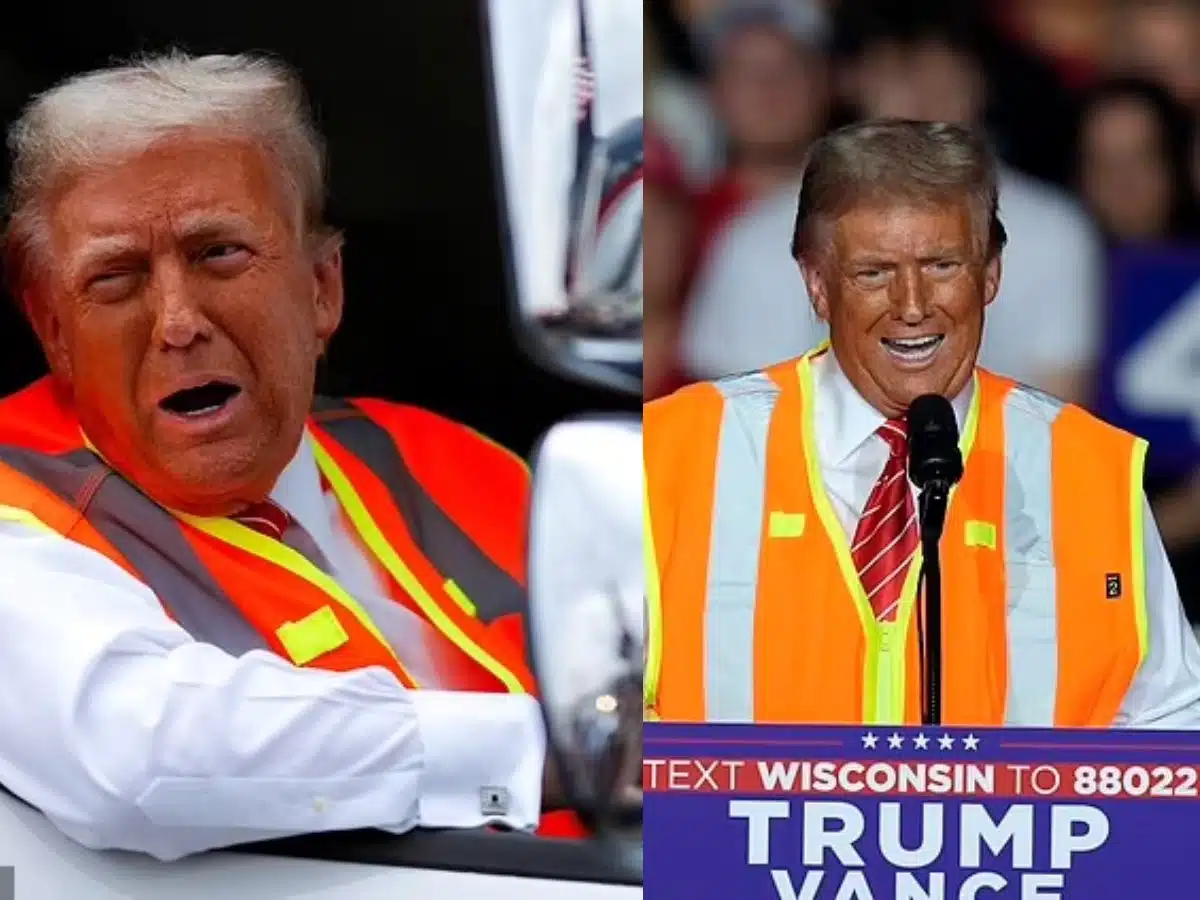 Trump trolls Harris and Biden by boarding Garbage Truck to Wisconsin rally