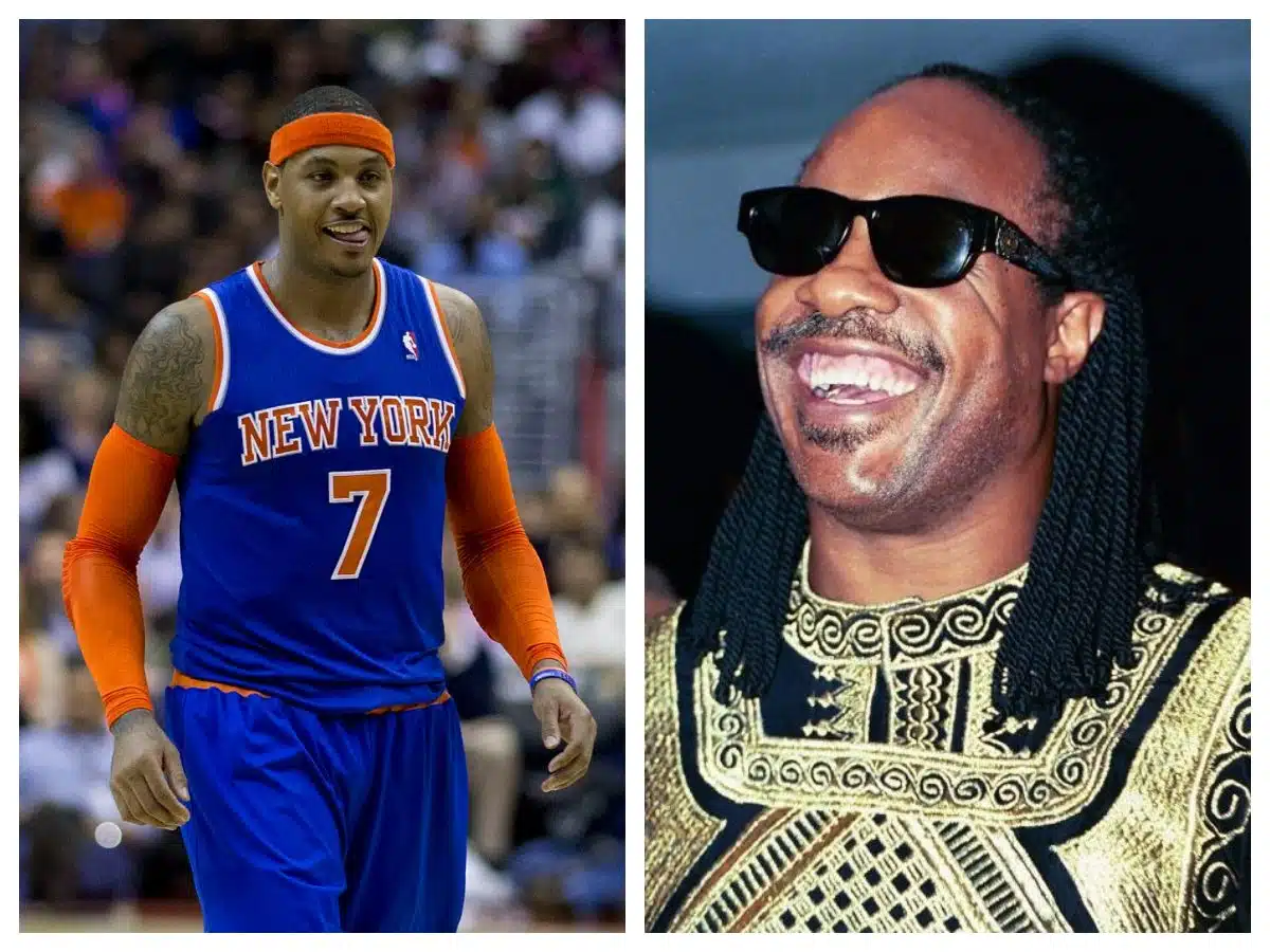 Carmelo Anthony recalls a time Stevie Wonder told him he loved watching him play 