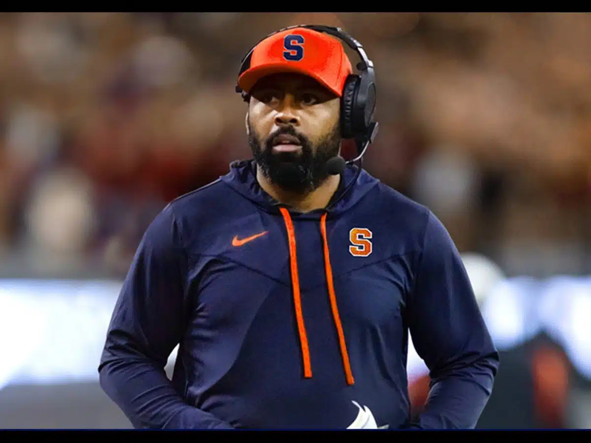 Syracuse football coach Fran Brown reveals why he refuses to take a shower anytime his team looses