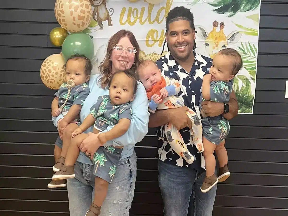 Couple battling infertility for years give birth months after adopting newborn triplets