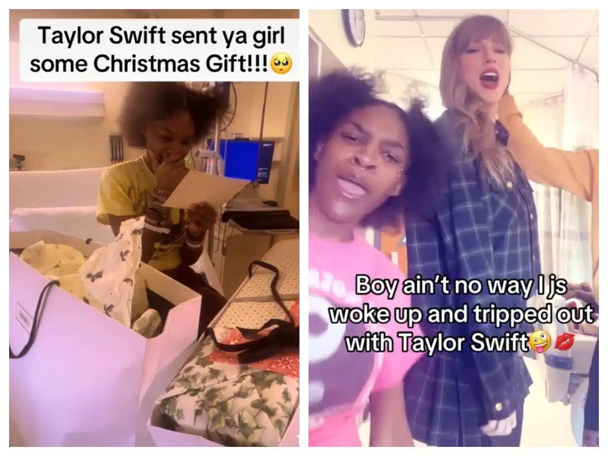 Taylor Swift fan who called her outfit ‘tea’ during hospital visit shocked after receiving $5K gift from star 