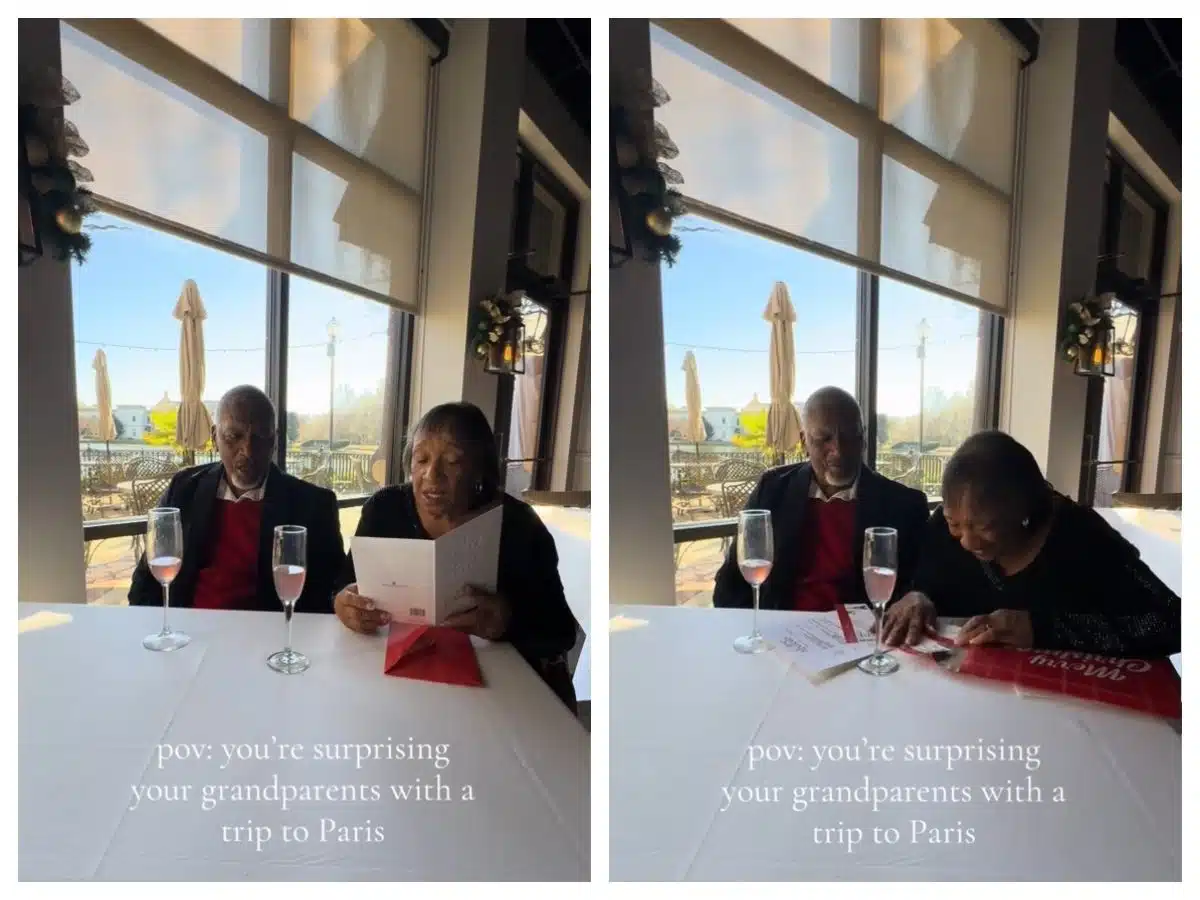 Woman adopted as a kid by her grandparents brings their dreams to life with surprise trip to Paris