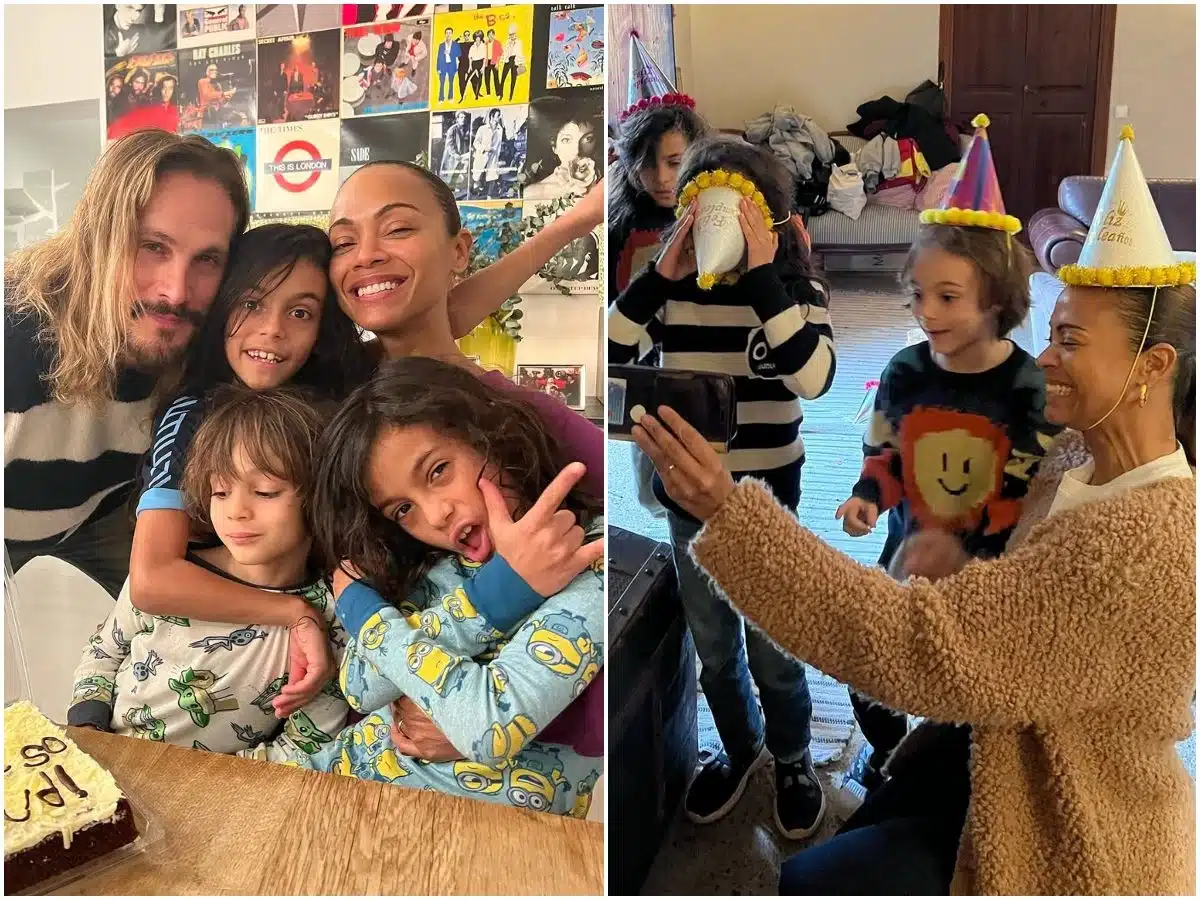 Zoe Saldana poses with family in heartwarming photos to celebrate Emilia Perez Oscar nomination