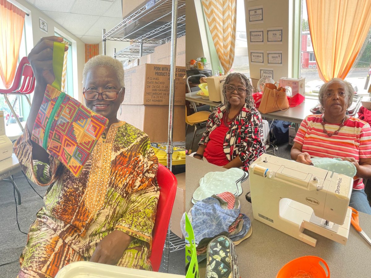 These Black retirees in Philly meet every week to sew period pads for women in Africa and Caribbean