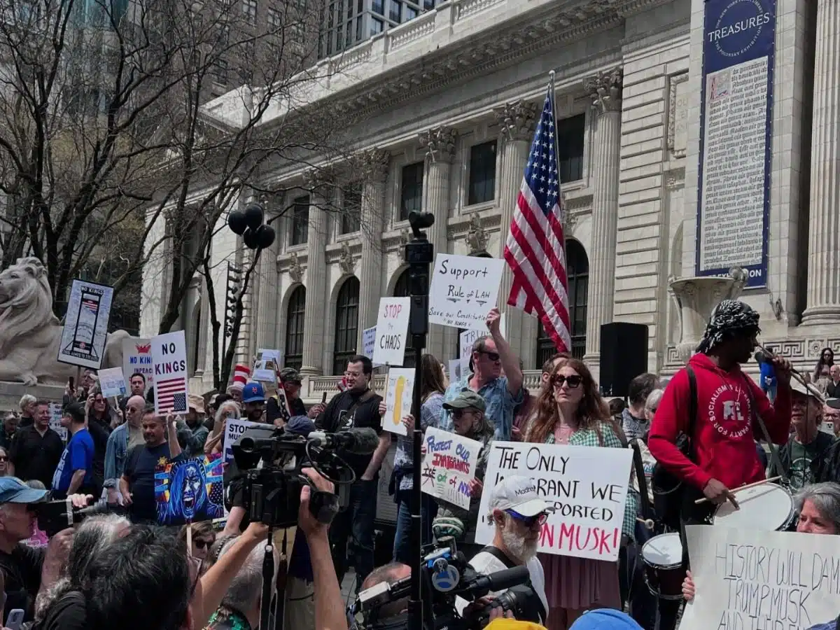 Protesters march against Trump in New York, Washington and other cities across America